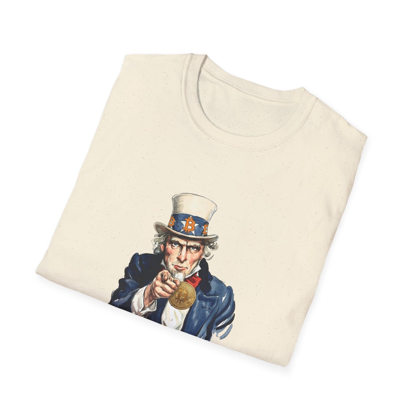 Bitcoin Uncle Sam T-Shirt — "I Want You for Bitcoin" Patriotic Crypto Tee