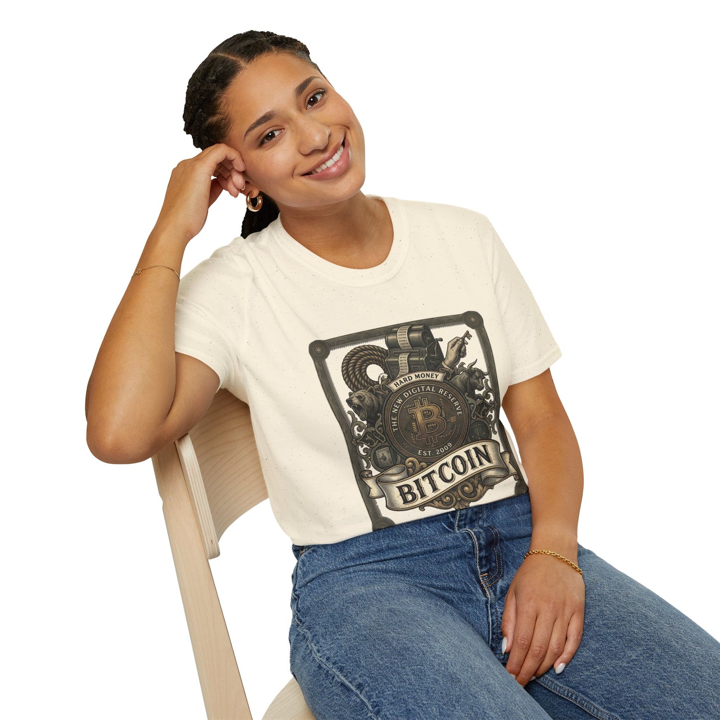 Bitcoin Steampunk T-Shirt — Vintage Crypto Emblem Tee