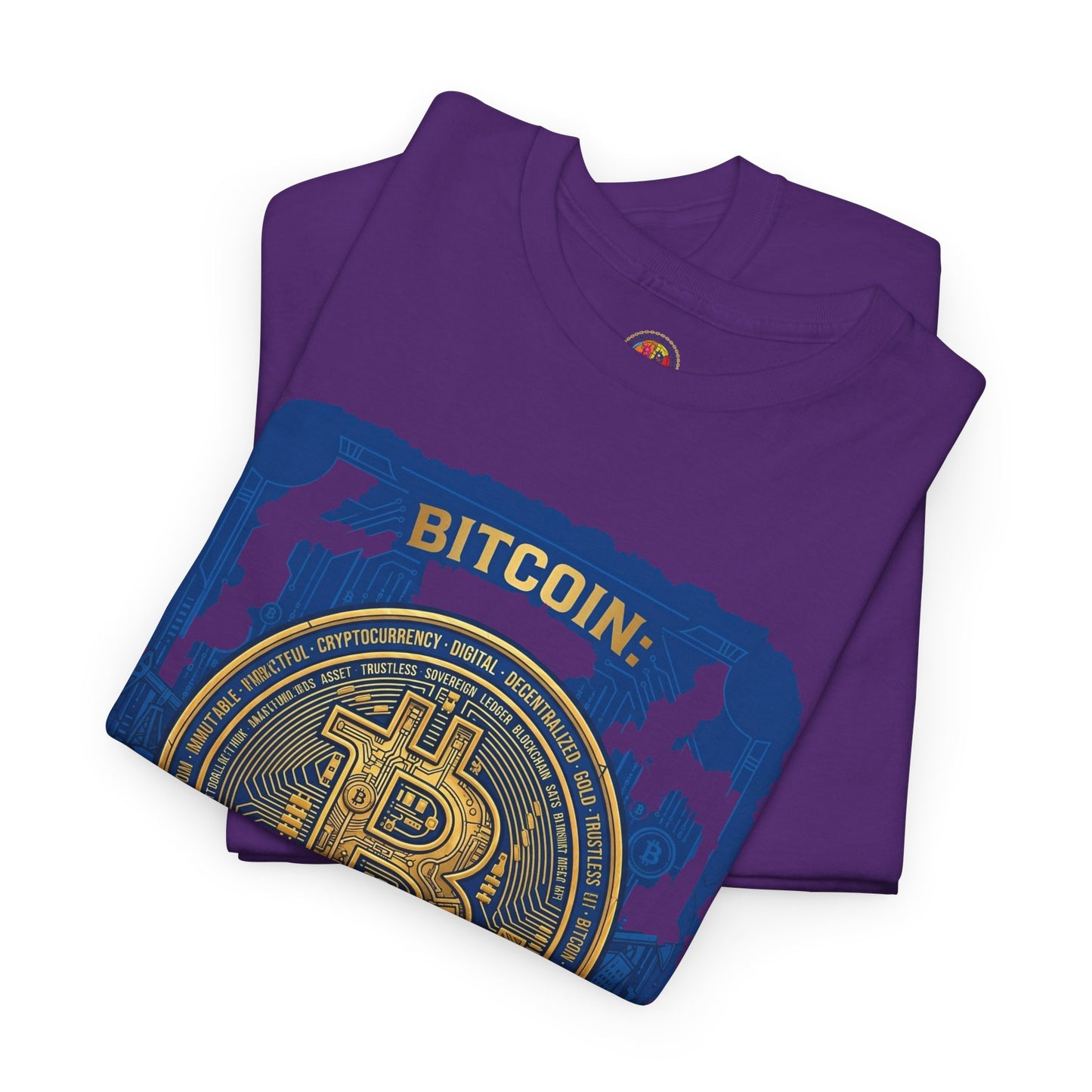 Bitcoin Vintage Coin Graphic Tee — Crypto Enthusiast T-Shirt