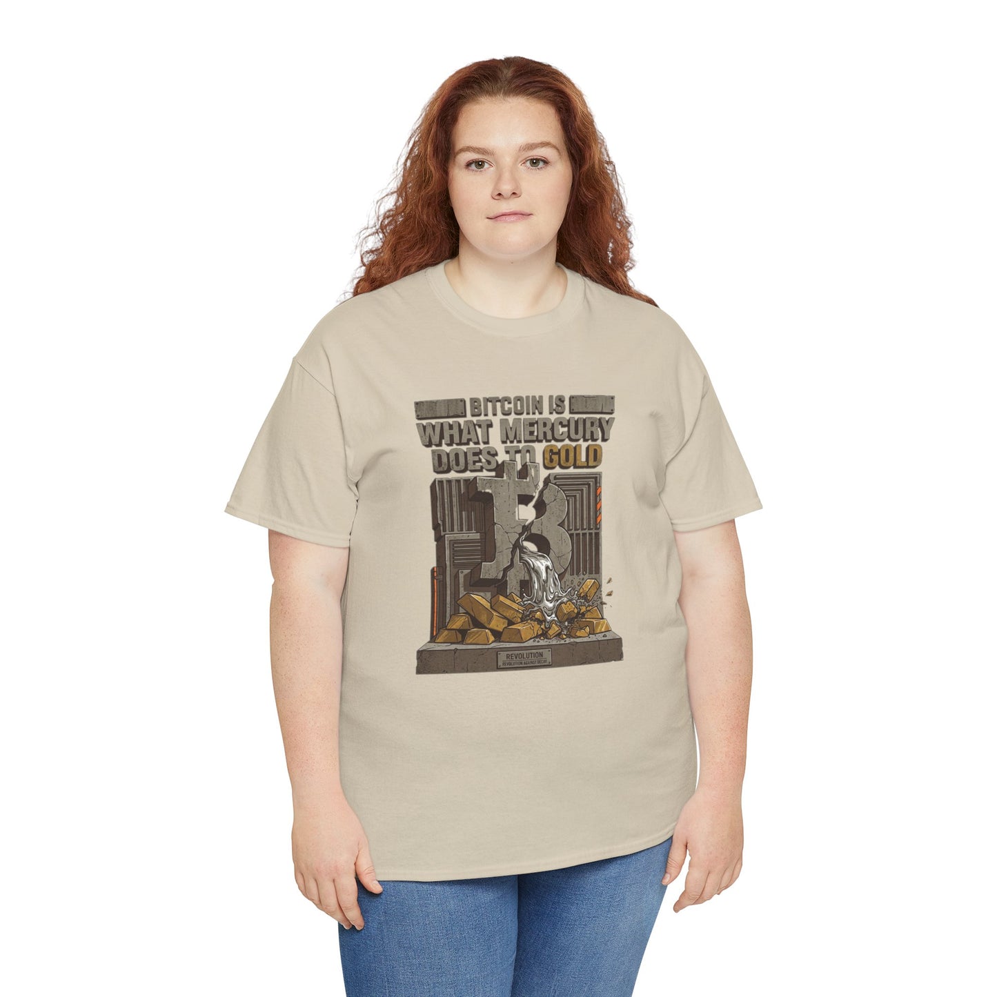 Bitcoin Mercury Effect T-Shirt — "Bitcoin is what mercury does to gold" Graphic Tee
