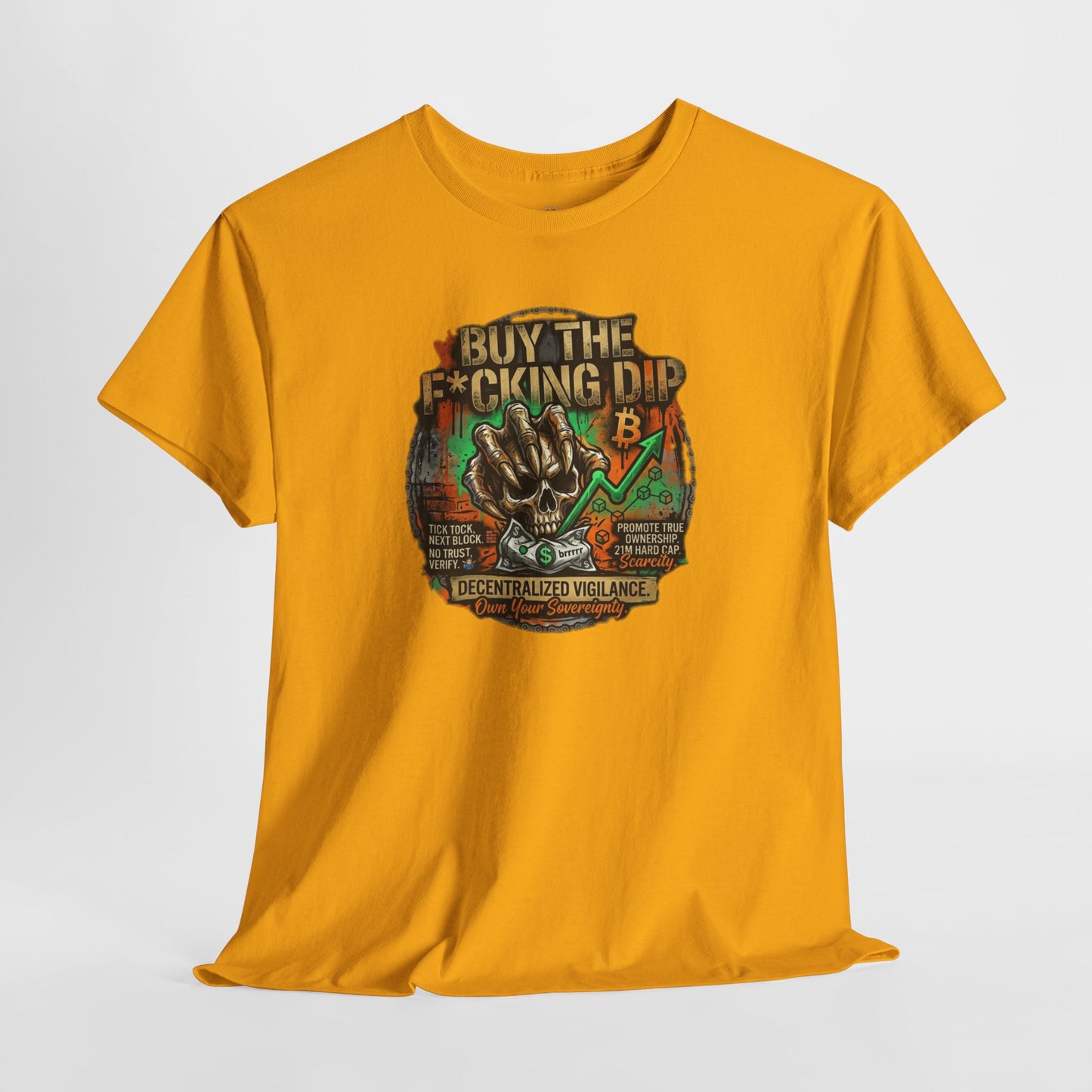 Buy The F*cking Dip Graphic Tee — Stock Market Crypto HODL Trading Shirt