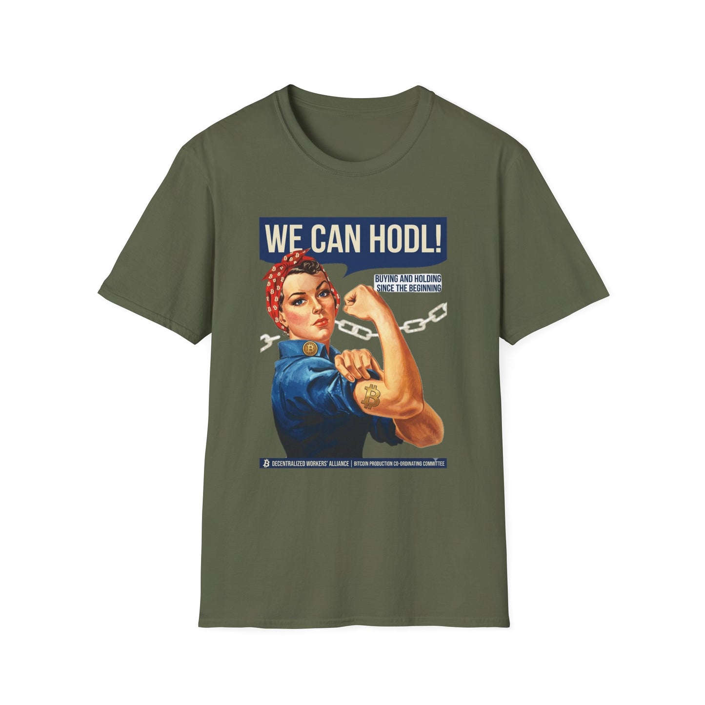 HODL Rosie T-Shirt – We Can HODL! Crypto Investor Retro Tee