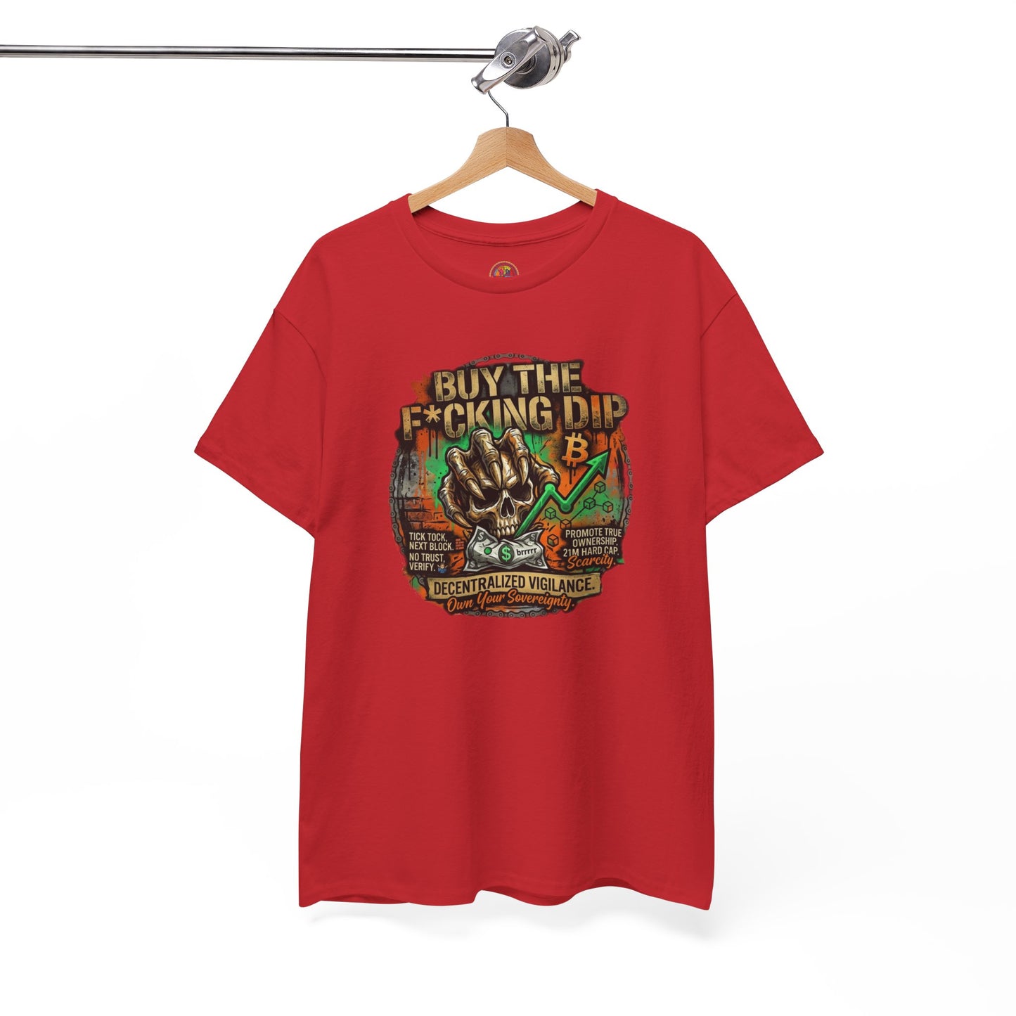 Buy The F*cking Dip Graphic Tee — Stock Market Crypto HODL Trading Shirt