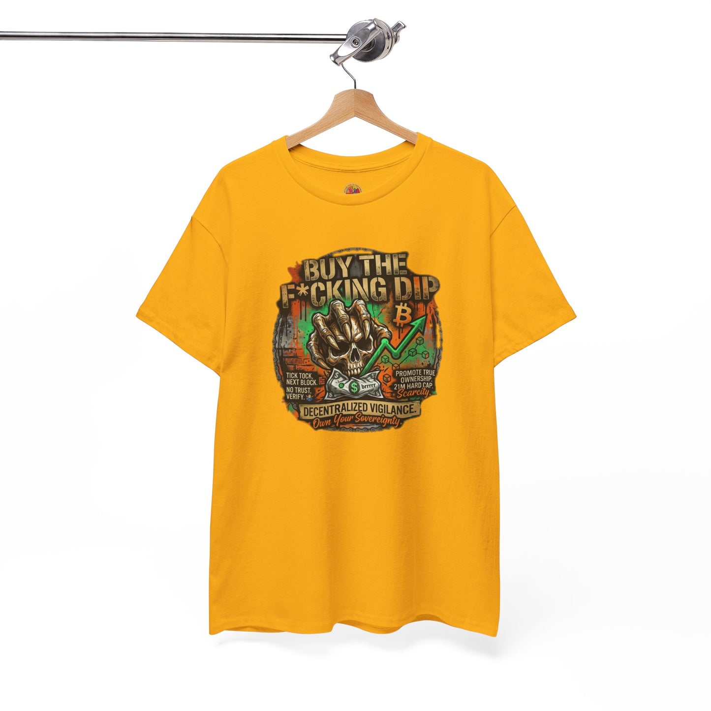 Buy The F*cking Dip Graphic Tee — Stock Market Crypto HODL Trading Shirt