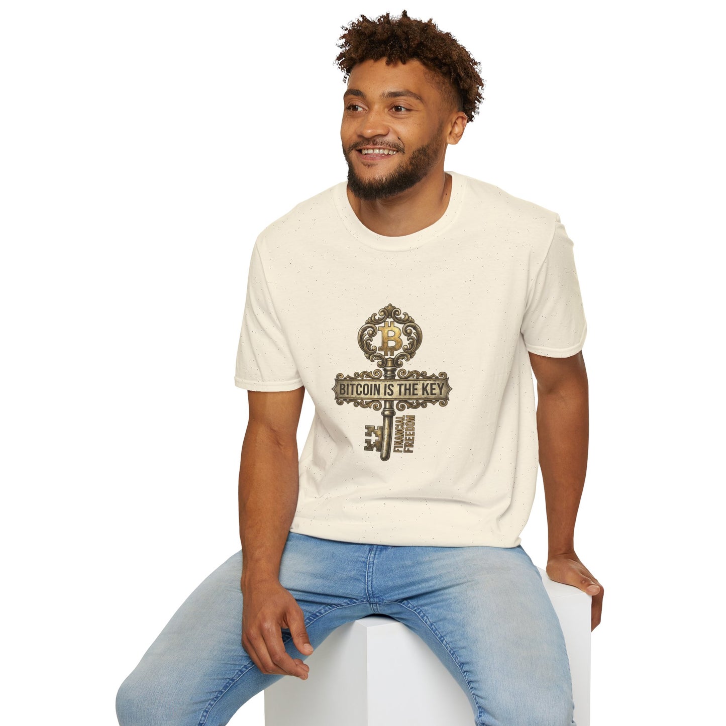 Bitcoin Is The Key Graphic T-Shirt — Vintage Key Crypto Tee