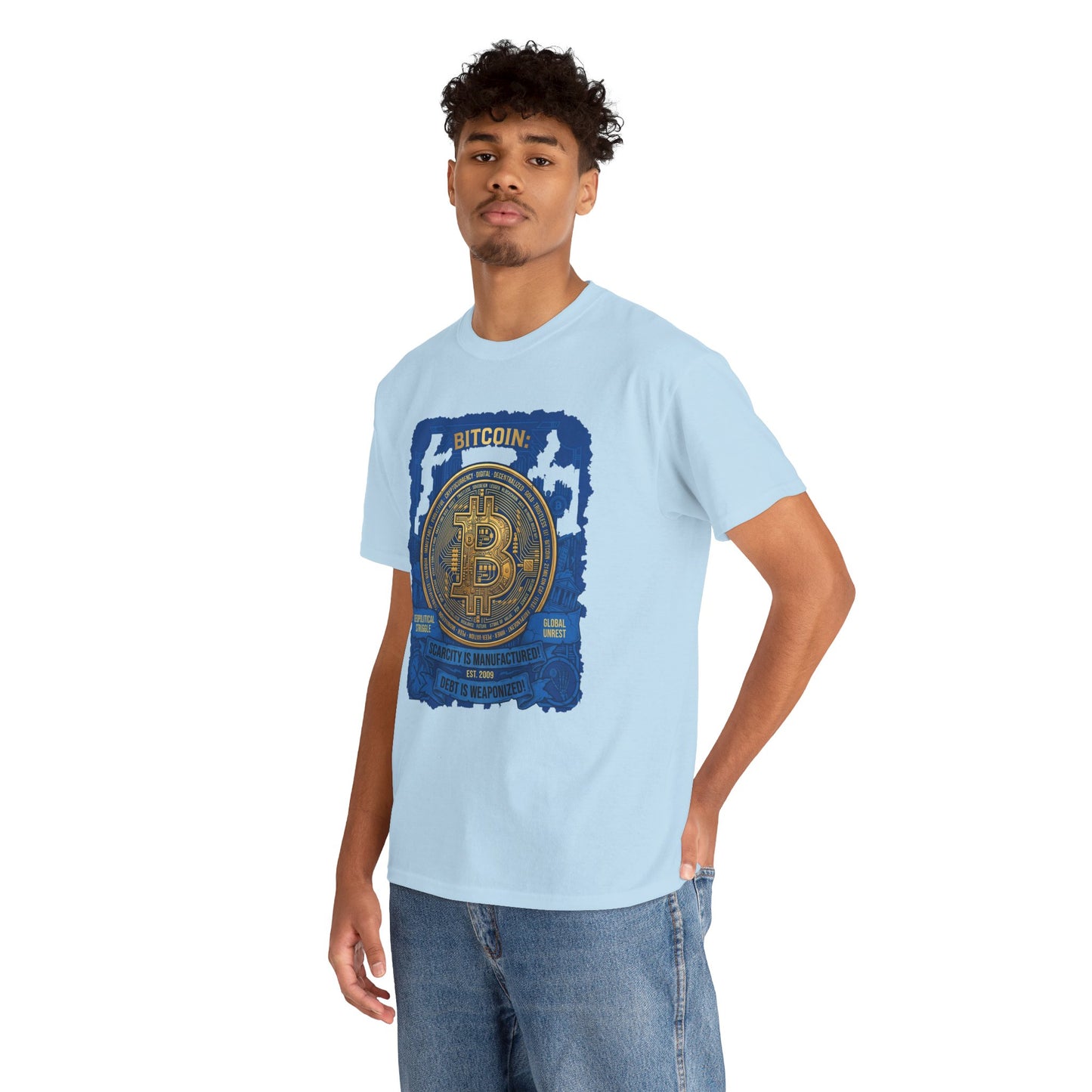 Bitcoin Vintage Coin Graphic Tee — Crypto Enthusiast T-Shirt