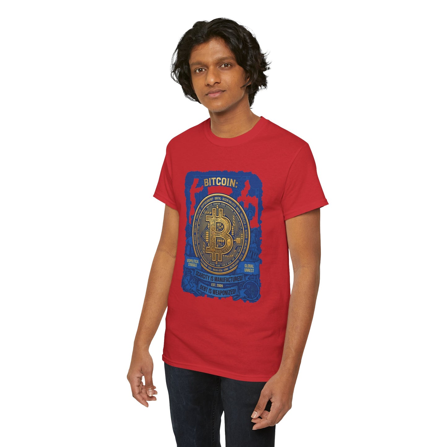 Bitcoin Vintage Coin Graphic Tee — Crypto Enthusiast T-Shirt