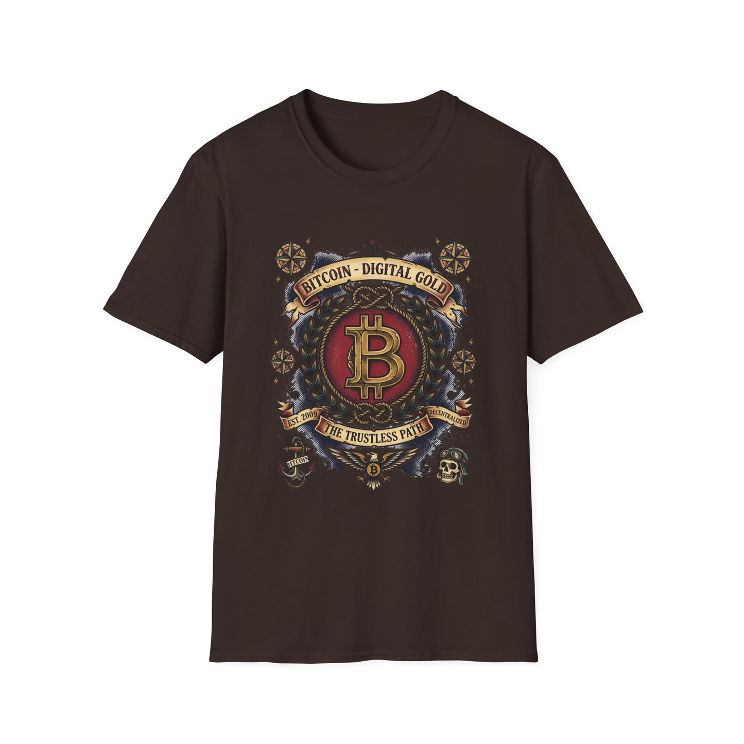 Bitcoin Crest T-Shirt — "Bitcoin: Digital Gold" Graphic Tee