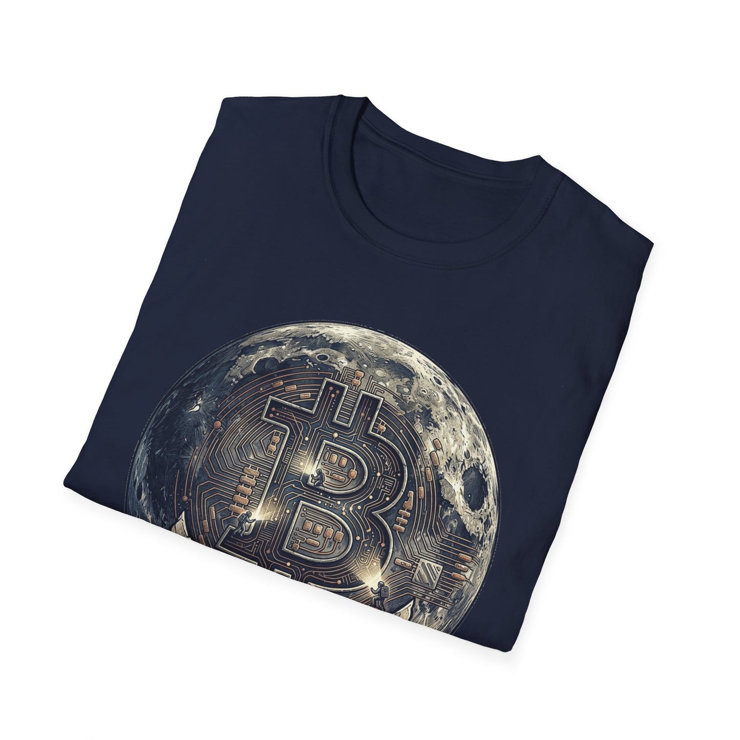 Bitcoin Moon Graphic T-Shirt — “In Crypto We Trust” Crypto Enthusiast Tee