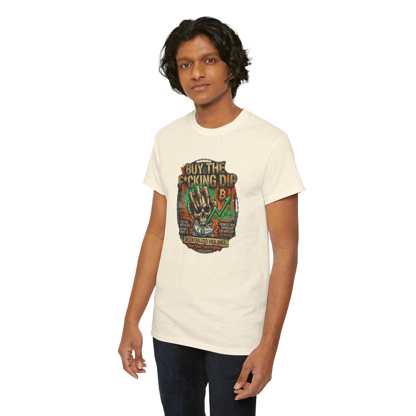 Buy The F*cking Dip Graphic Tee — Stock Market Crypto HODL Trading Shirt