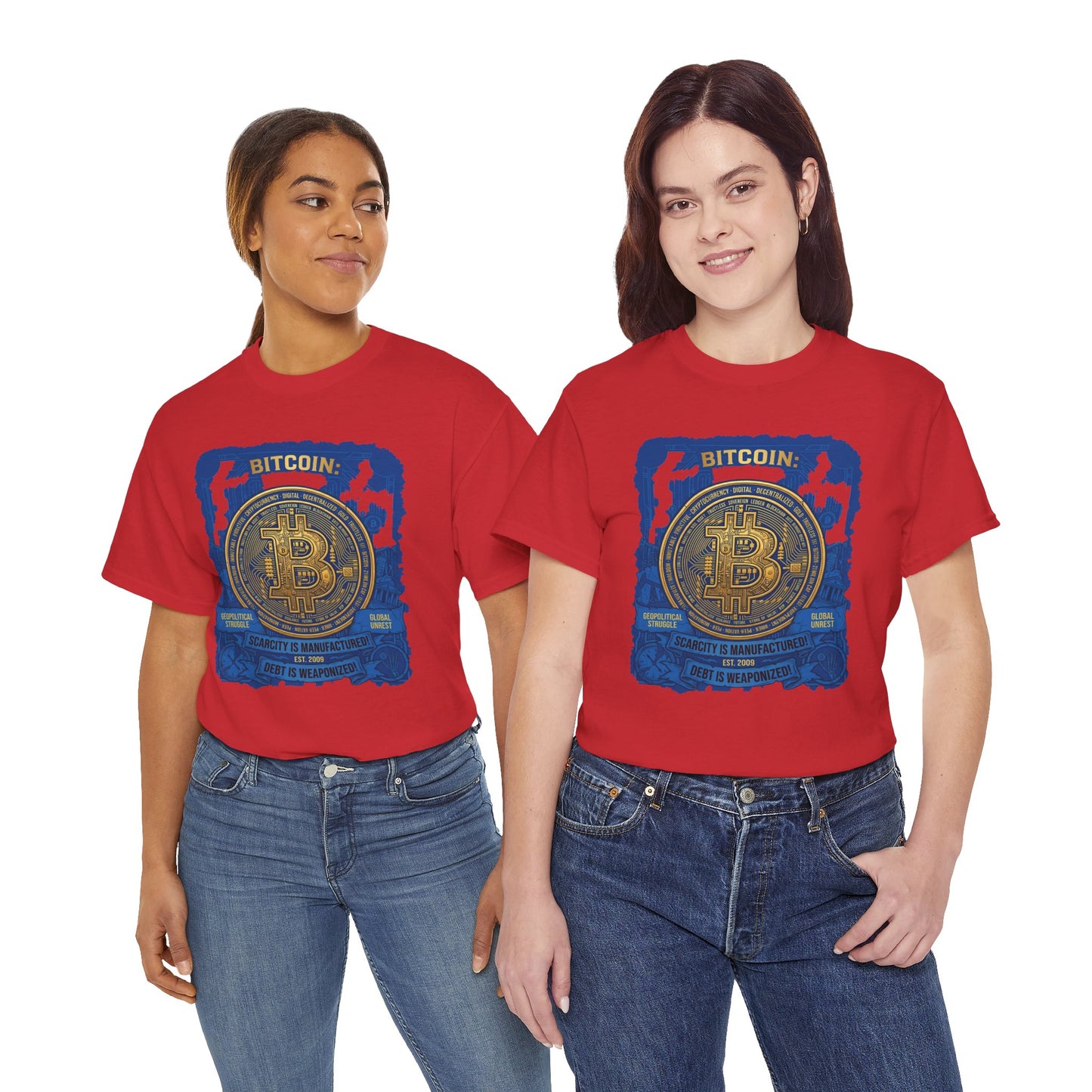 Bitcoin Vintage Coin Graphic Tee — Crypto Enthusiast T-Shirt