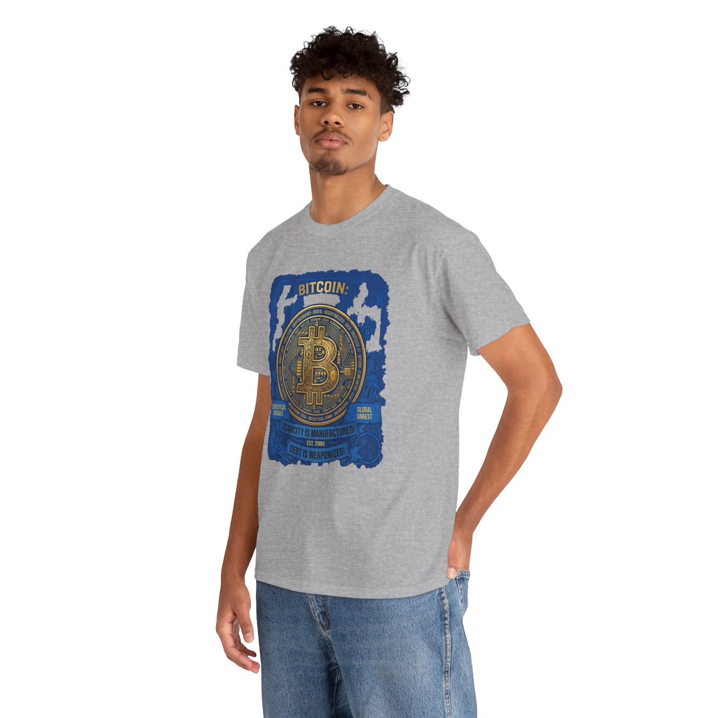 Bitcoin Vintage Coin Graphic Tee — Crypto Enthusiast T-Shirt