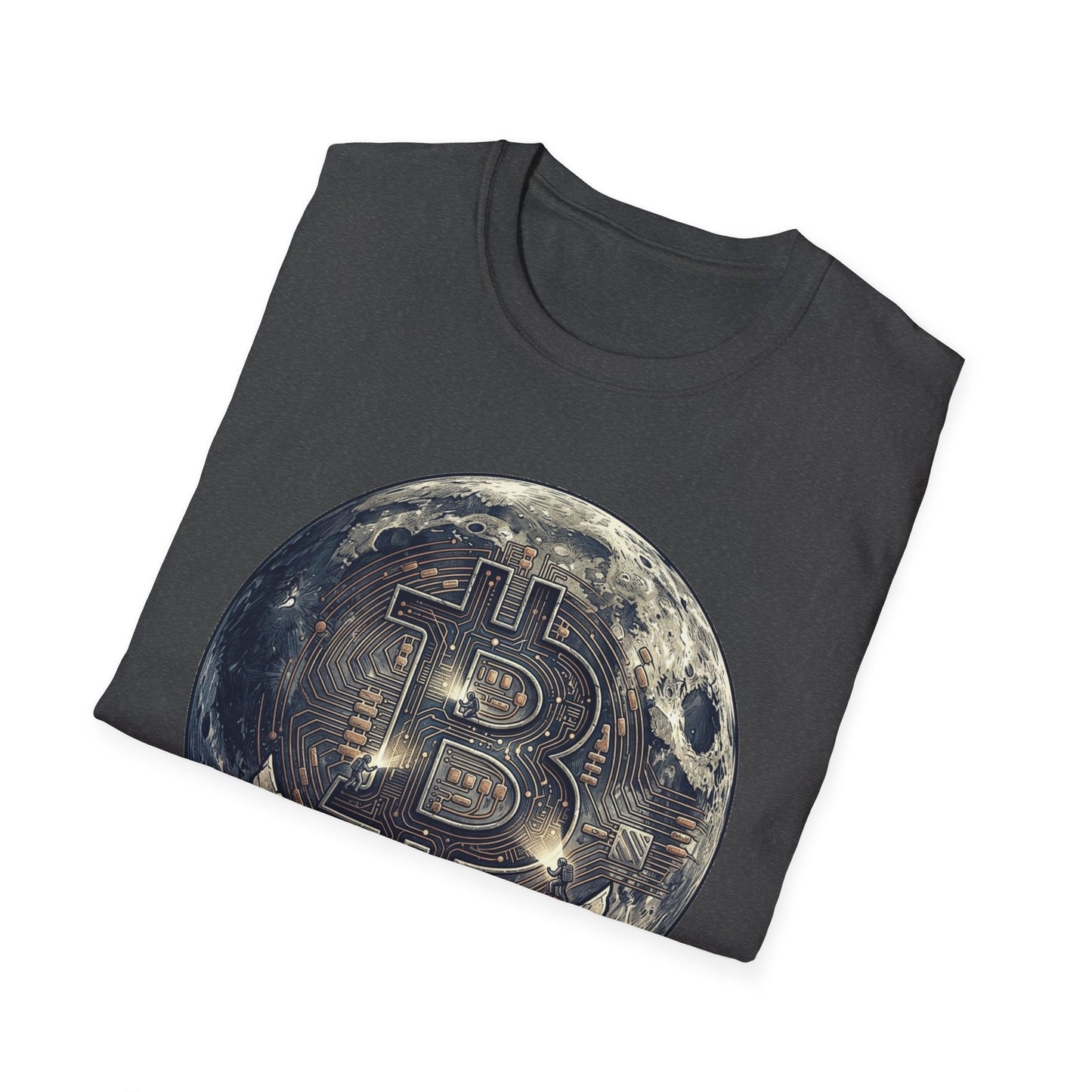 Bitcoin Moon Graphic T-Shirt — “In Crypto We Trust” Crypto Enthusiast Tee