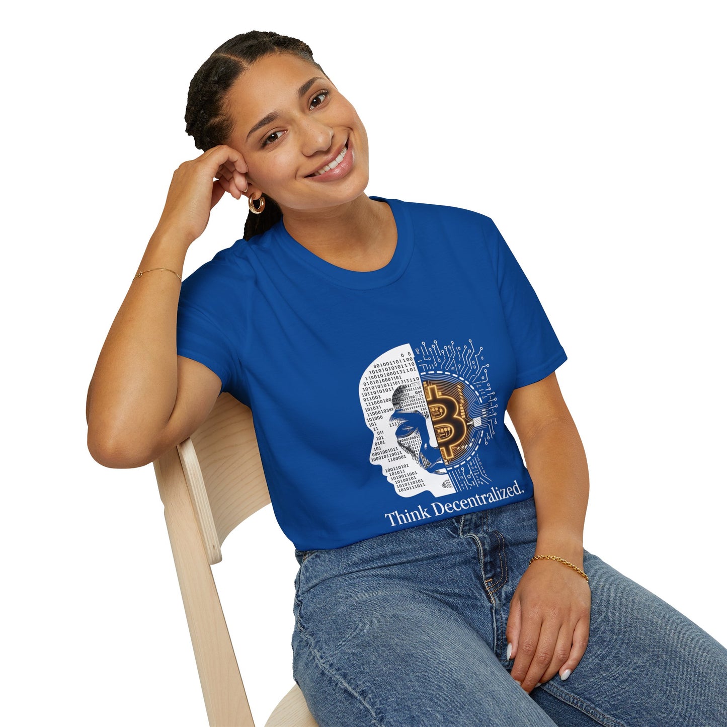 Think Decentralized Bitcoin T-Shirt — Crypto Tech Graphic Tee