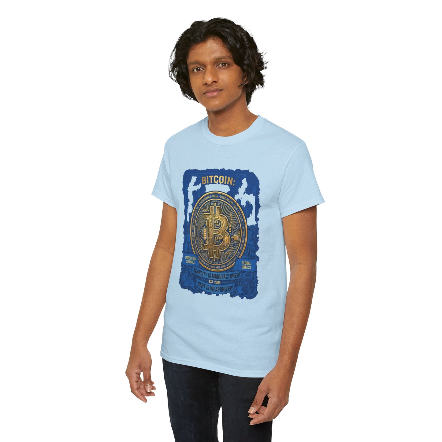 Bitcoin Vintage Coin Graphic Tee — Crypto Enthusiast T-Shirt