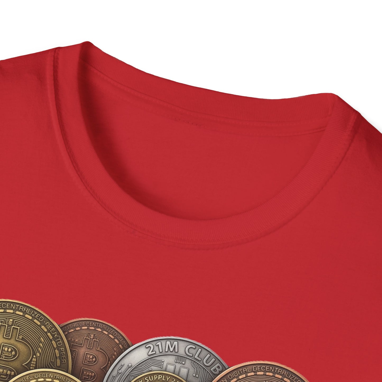 21M Club Coins Stack T-Shirt — Bitcoin & Altcoin Vintage Coins Tee