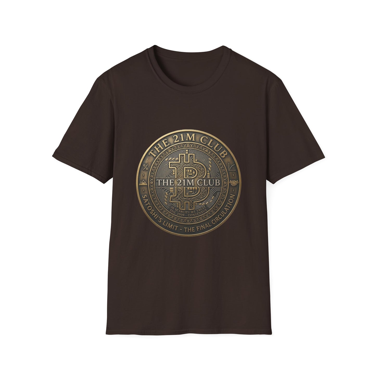 Bitcoin The 21M Club T-Shirt — Retro Crypto Coin Design