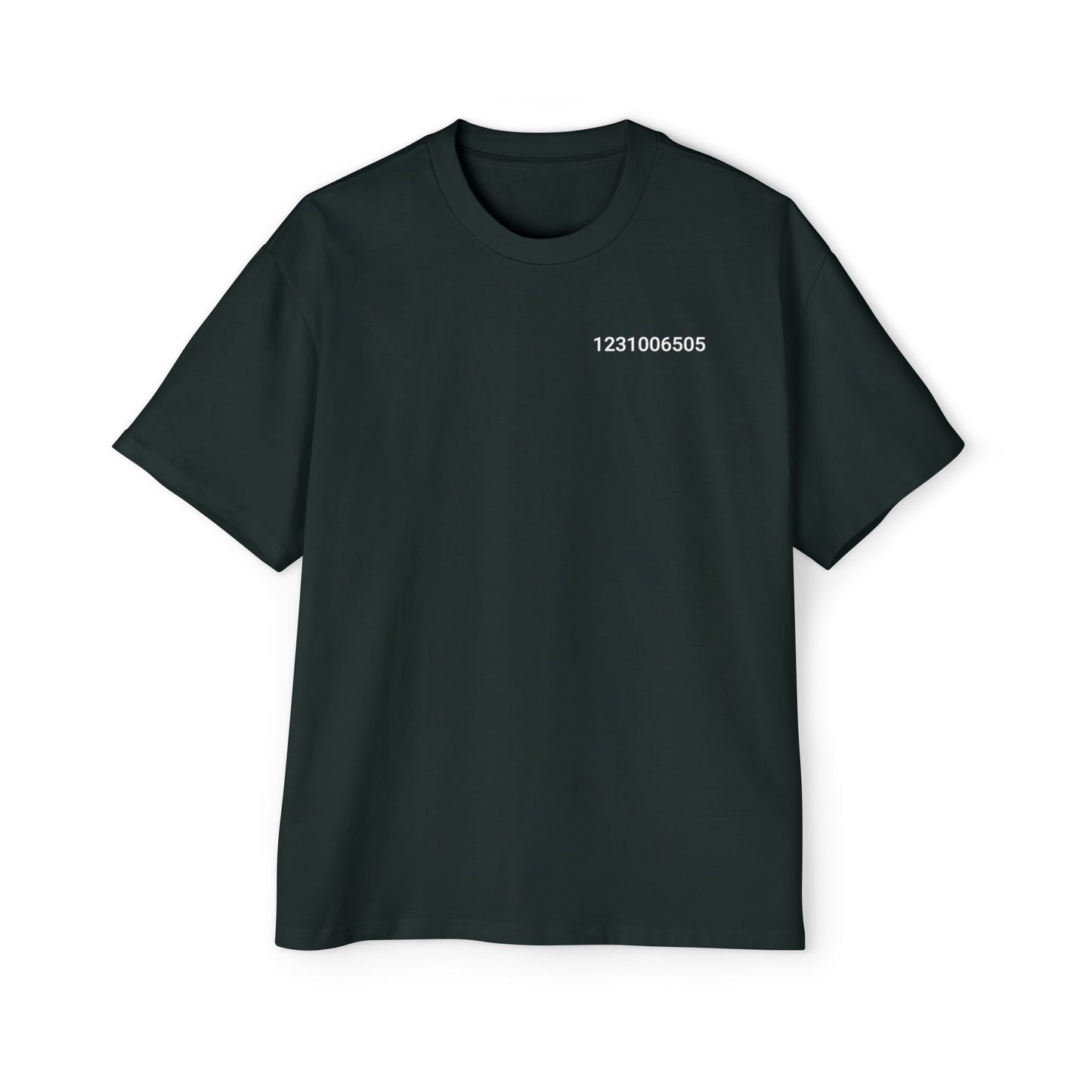 Genesis Block Unix 1231006505 Timestamp Men's Tee — Bitcoin History Timestamp T-Shirt