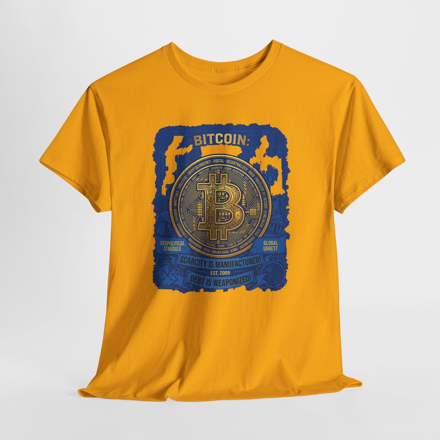 Bitcoin Vintage Coin Graphic Tee — Crypto Enthusiast T-Shirt