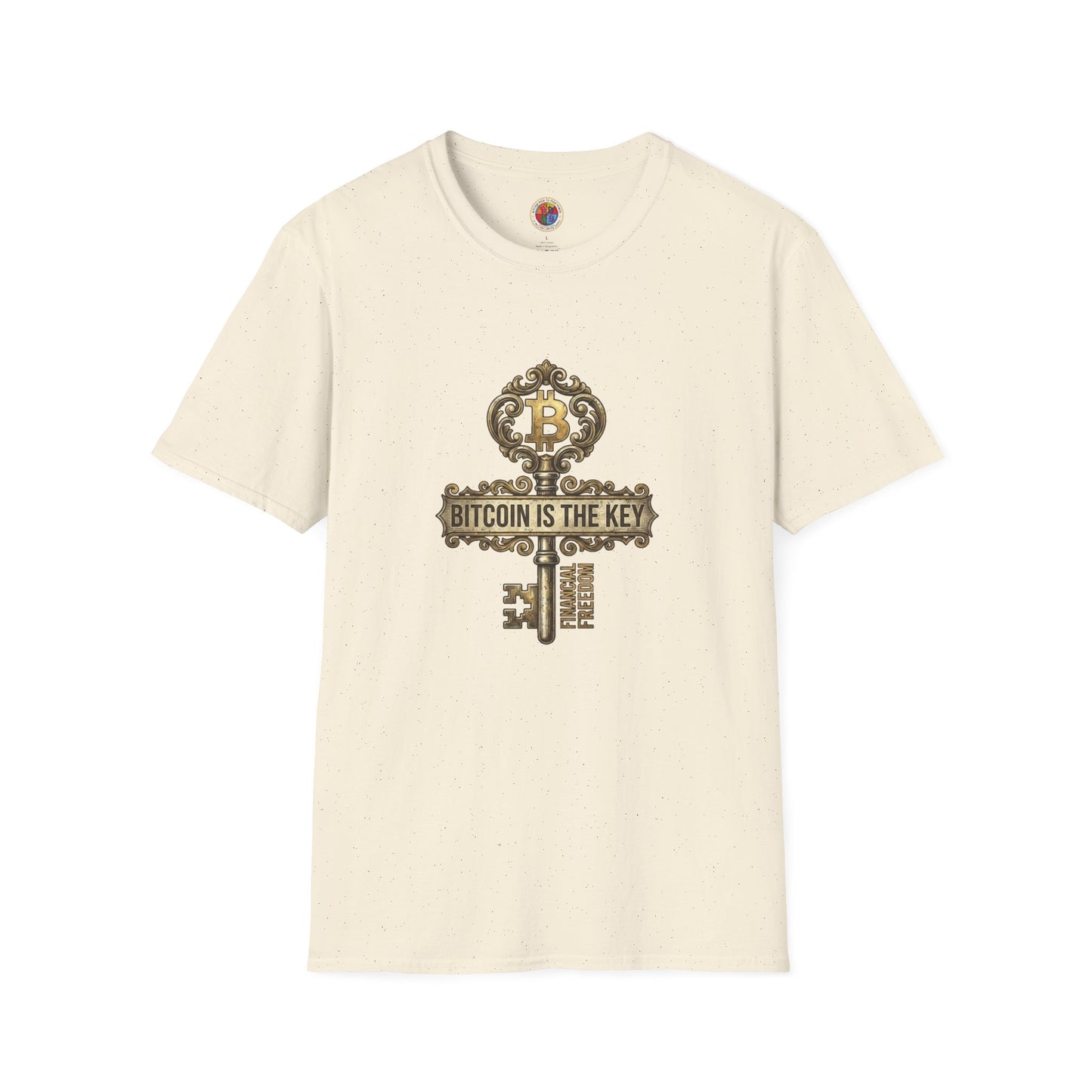 Bitcoin Is The Key Graphic T-Shirt — Vintage Key Crypto Tee