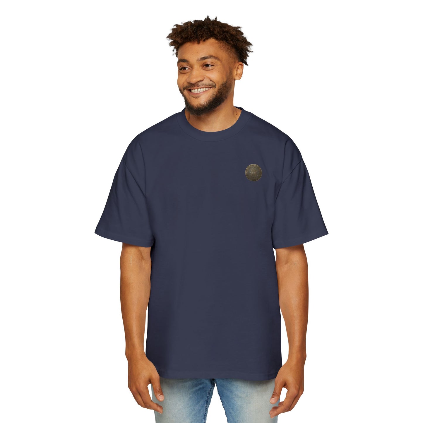 Bitcoin 21M Club Heavyweight Cotton T‑Shirt — Men's Oversized Tee