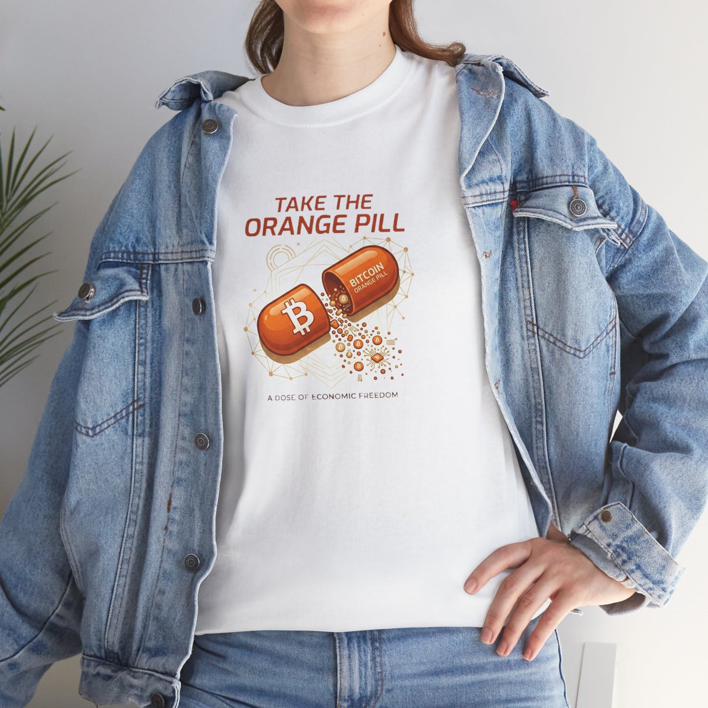 Bitcoin 'Take The Orange Pill' Graphic Tee