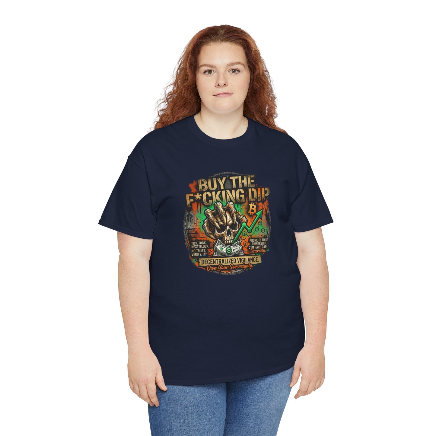 Buy The F*cking Dip Graphic Tee — Stock Market Crypto HODL Trading Shirt