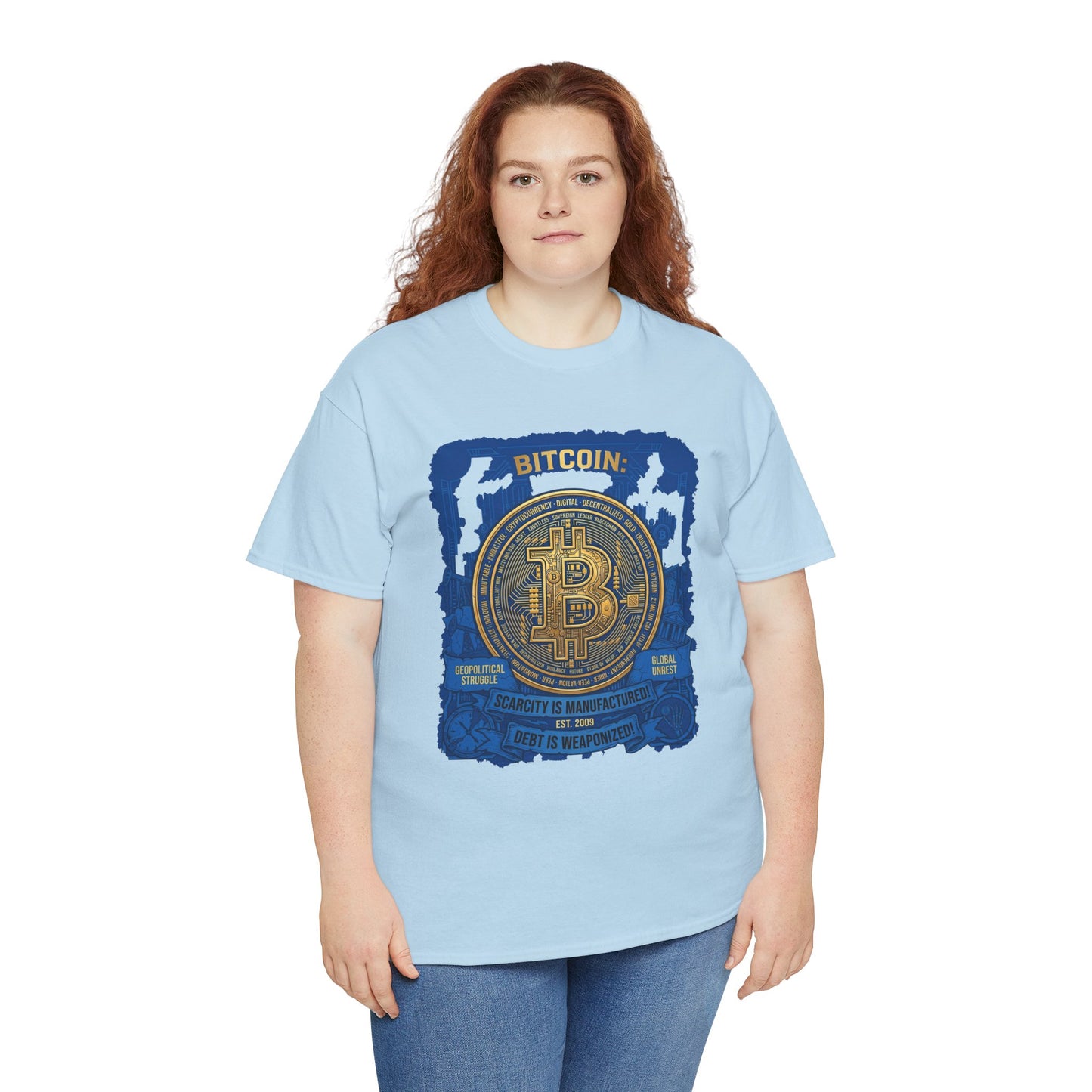 Bitcoin Vintage Coin Graphic Tee — Crypto Enthusiast T-Shirt