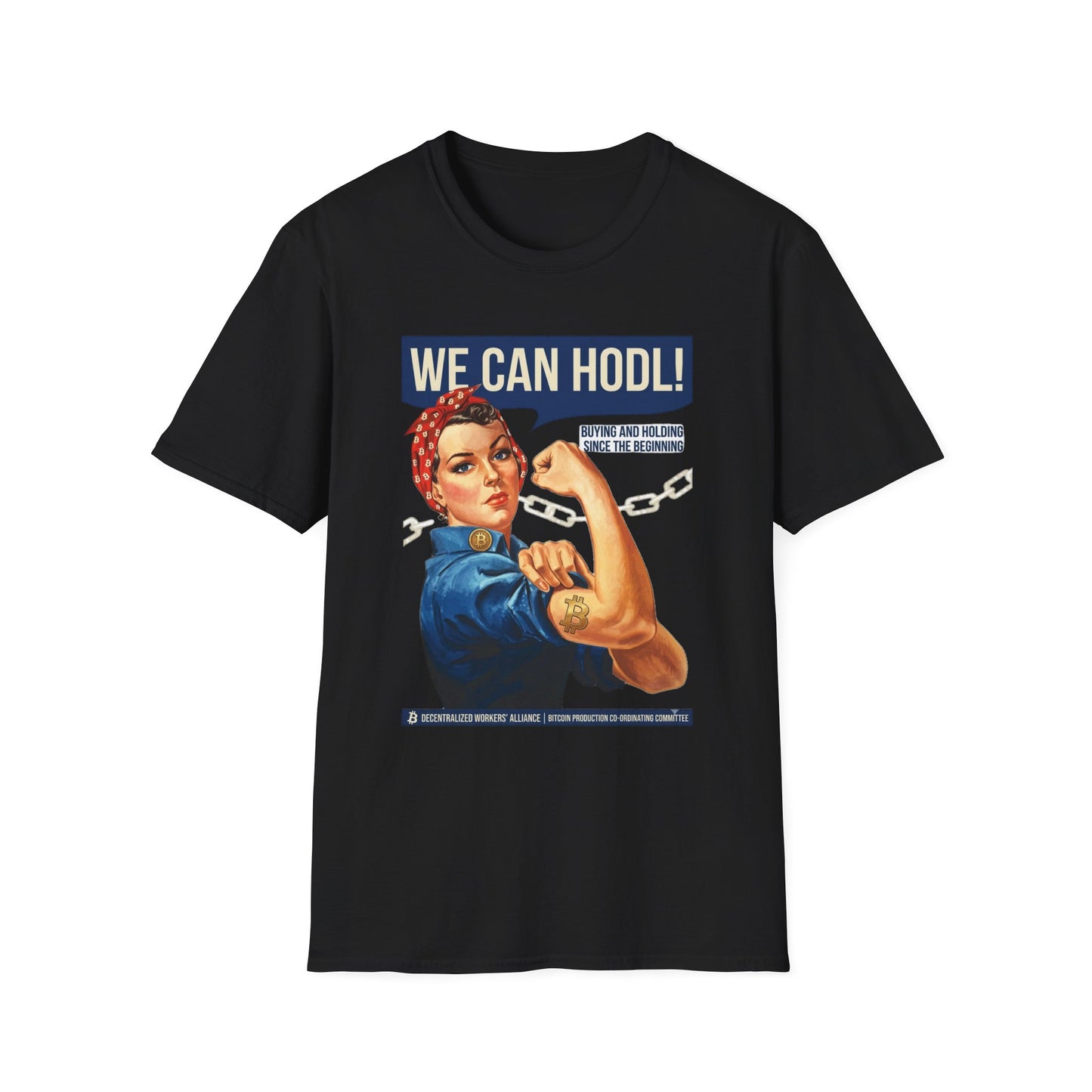 HODL Rosie T-Shirt – We Can HODL! Crypto Investor Retro Tee