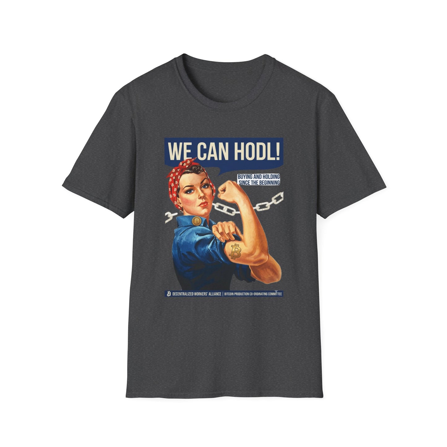 HODL Rosie T-Shirt – We Can HODL! Crypto Investor Retro Tee