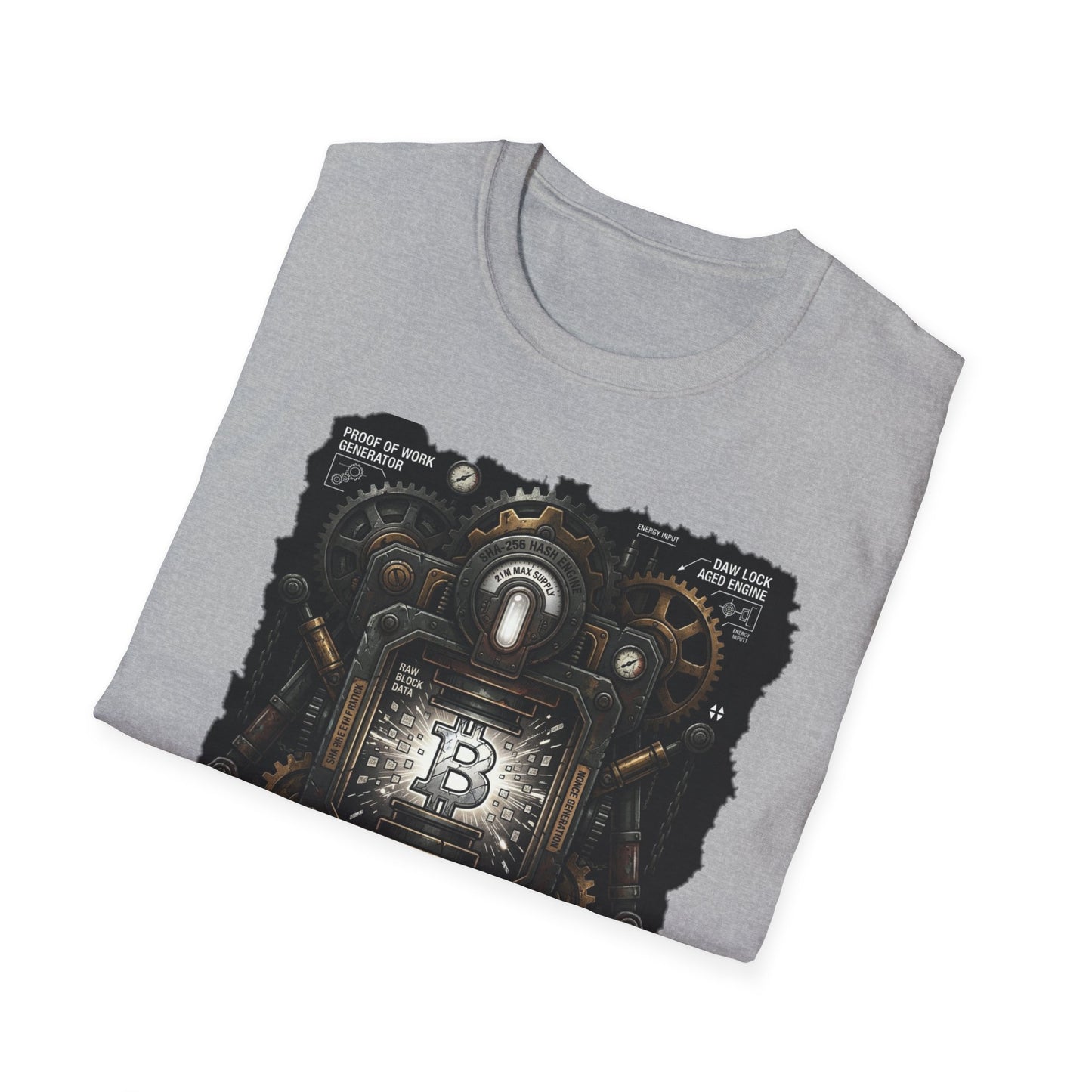 Bitcoin Proof of Work T-Shirt — Crypto Miner Vintage Graphic Tee