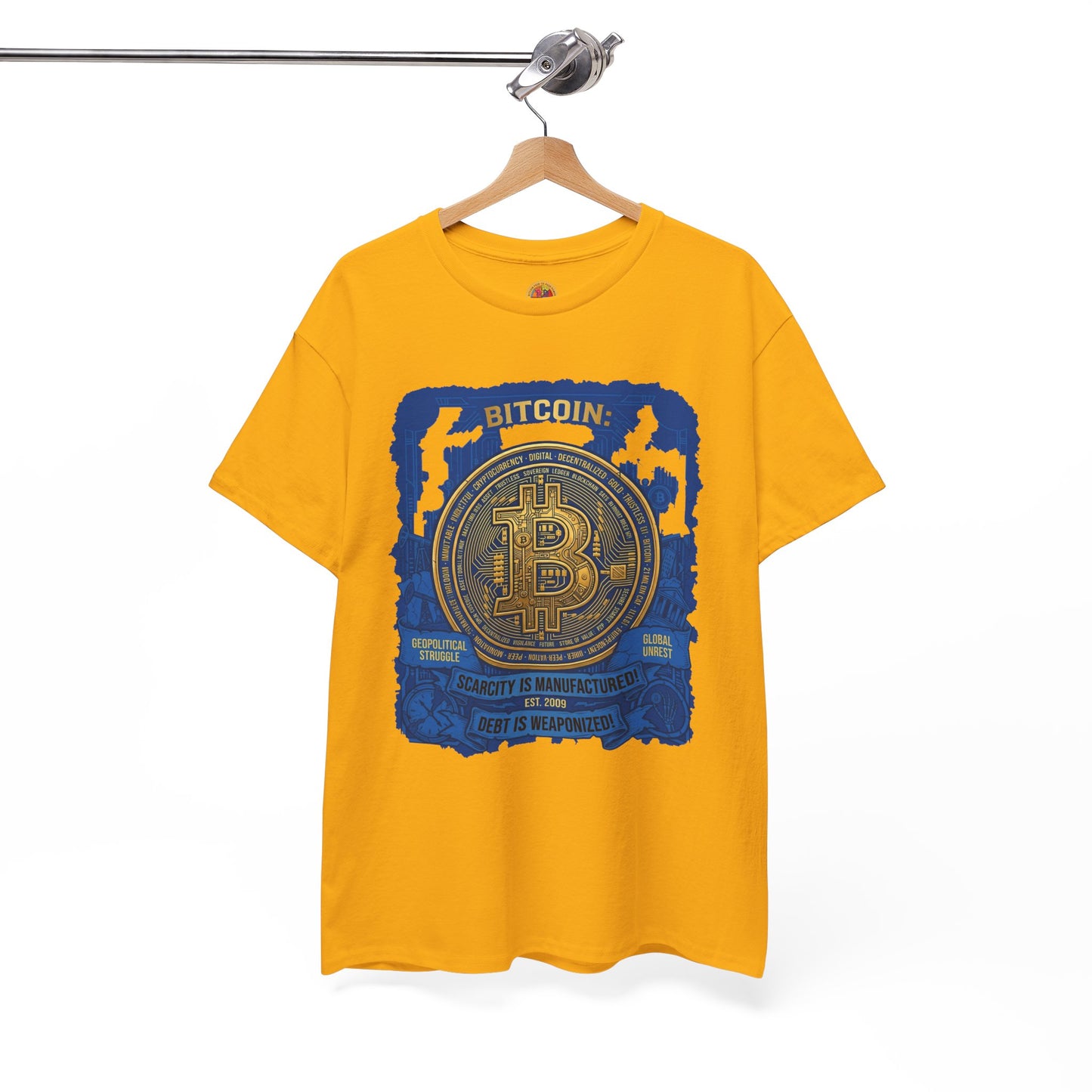 Bitcoin Vintage Coin Graphic Tee — Crypto Enthusiast T-Shirt
