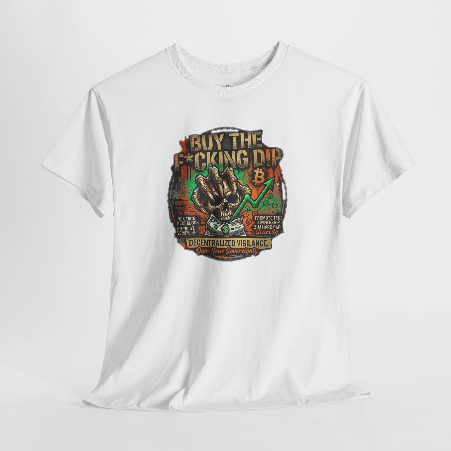 Buy The F*cking Dip Graphic Tee — Stock Market Crypto HODL Trading Shirt