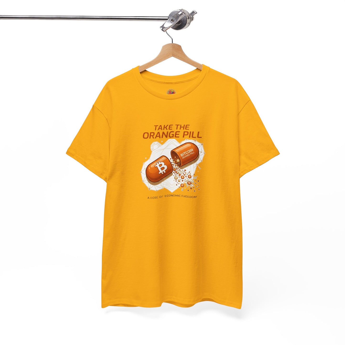 Bitcoin 'Take The Orange Pill' Graphic Tee