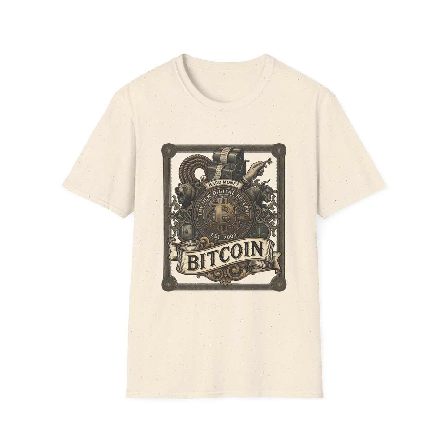 Bitcoin Steampunk T-Shirt — Vintage Crypto Emblem Tee