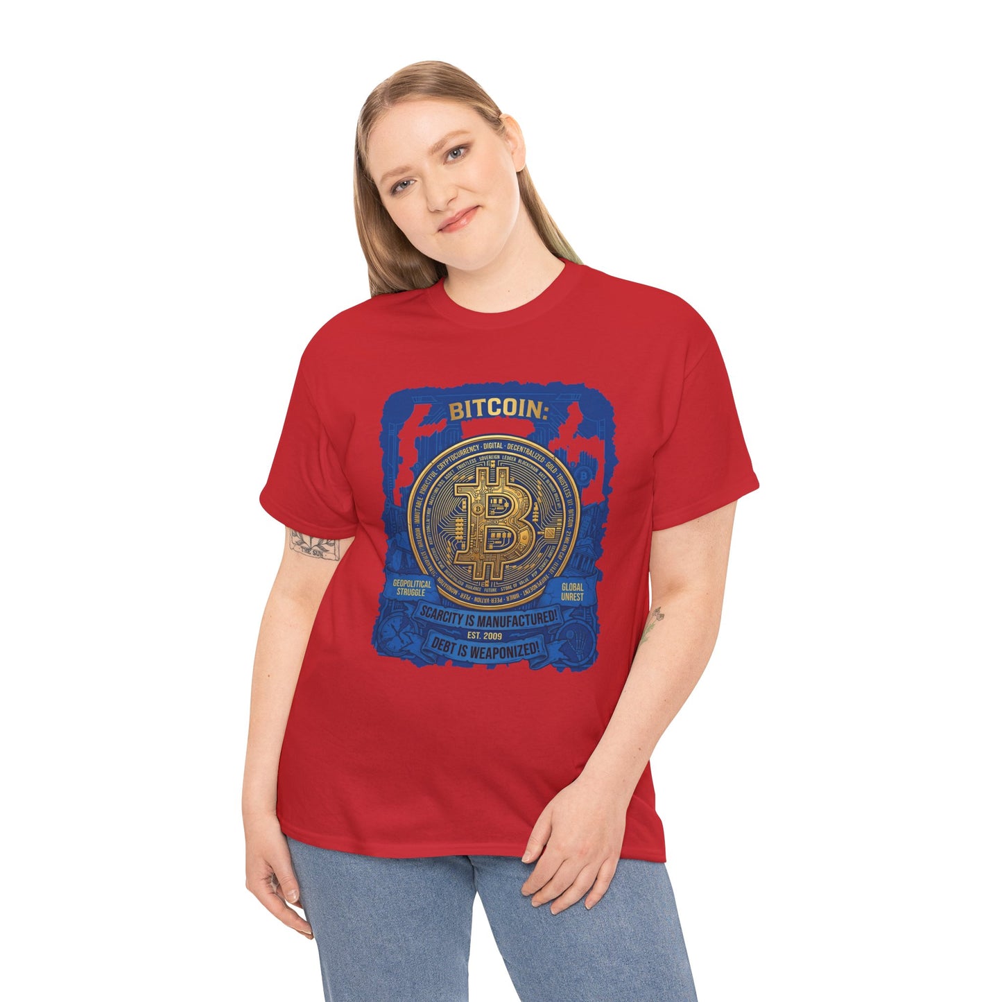 Bitcoin Vintage Coin Graphic Tee — Crypto Enthusiast T-Shirt