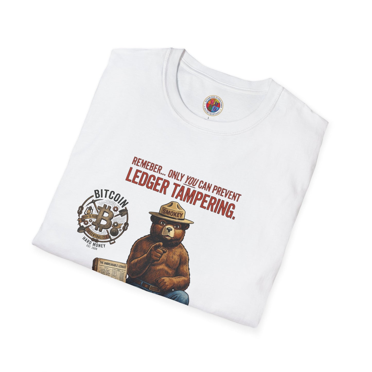 Smokey the Bear Bitcoin T-Shirt — Decentralization Design