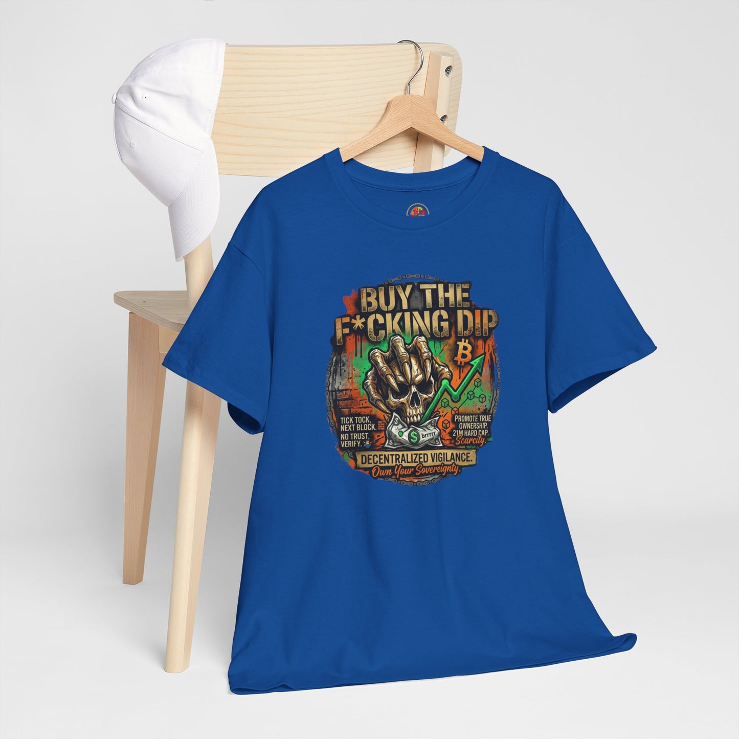 Buy The F*cking Dip Graphic Tee — Stock Market Crypto HODL Trading Shirt