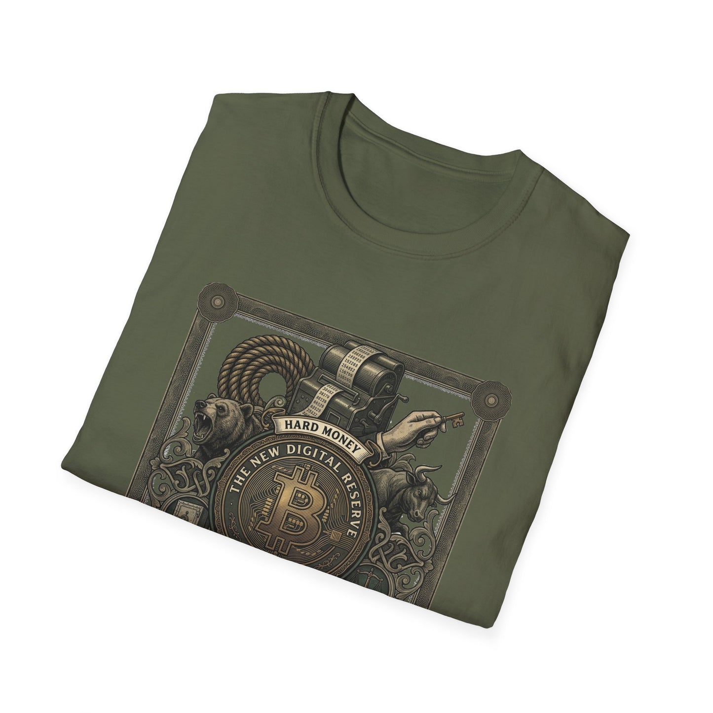 Bitcoin Steampunk T-Shirt — Vintage Crypto Emblem Tee