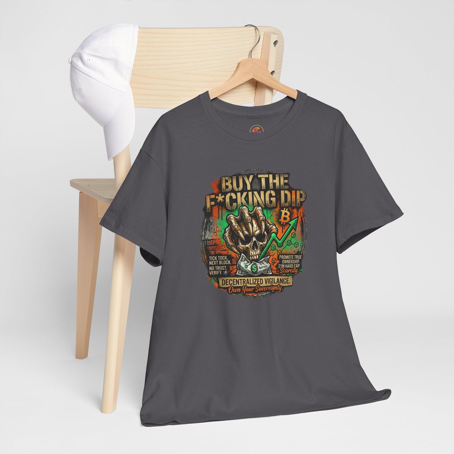 Buy The F*cking Dip Graphic Tee — Stock Market Crypto HODL Trading Shirt