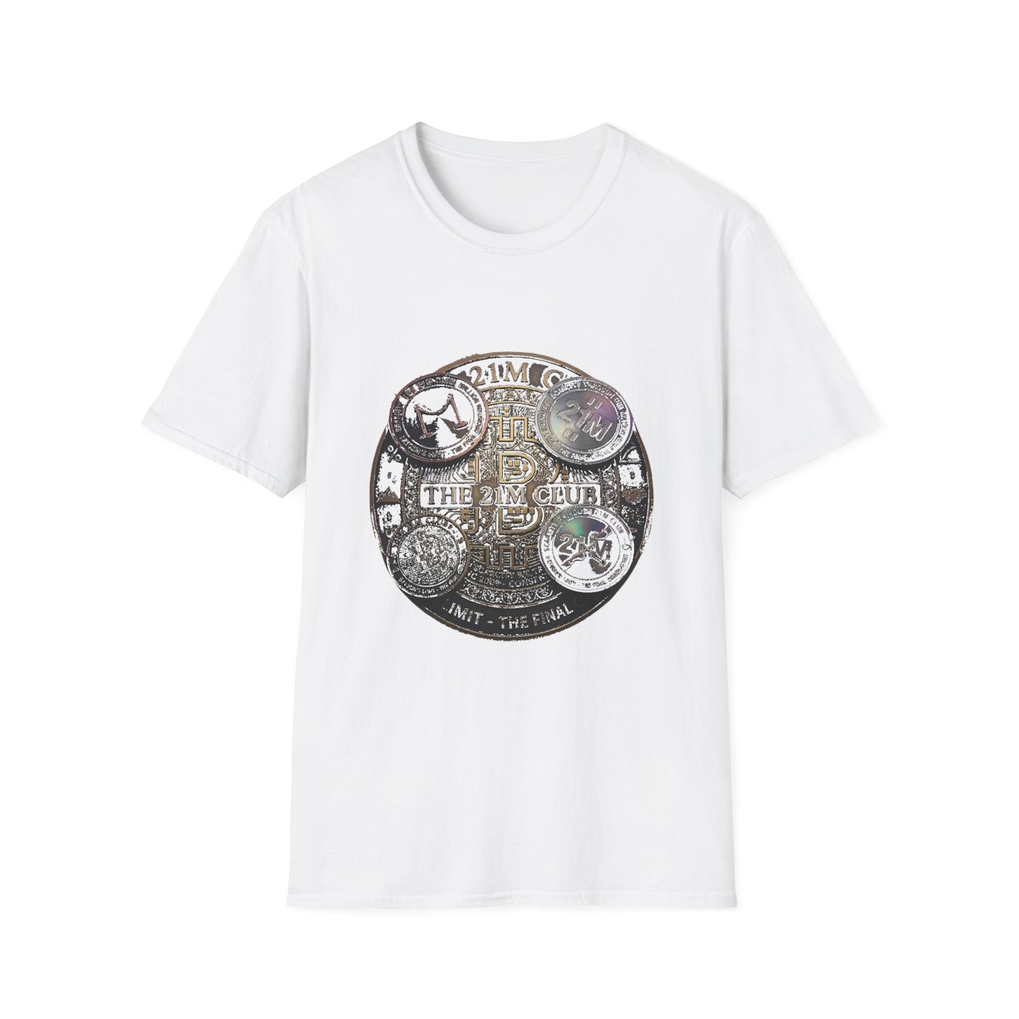 Vintage 21M Club Coin Circle T-Shirt — Retro Currency Graphic Tee