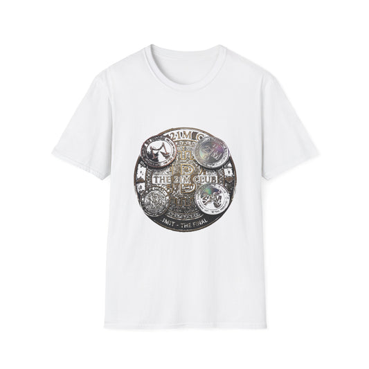 Vintage 21M Club Coin Circle T-Shirt — Retro Currency Graphic Tee