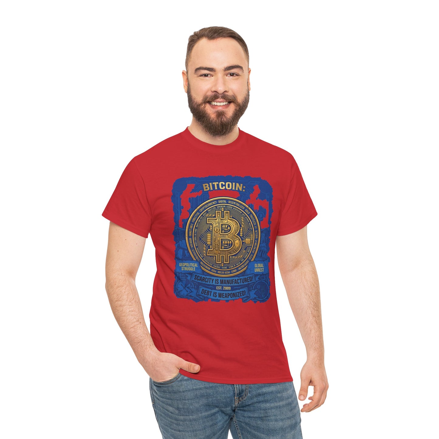 Bitcoin Vintage Coin Graphic Tee — Crypto Enthusiast T-Shirt