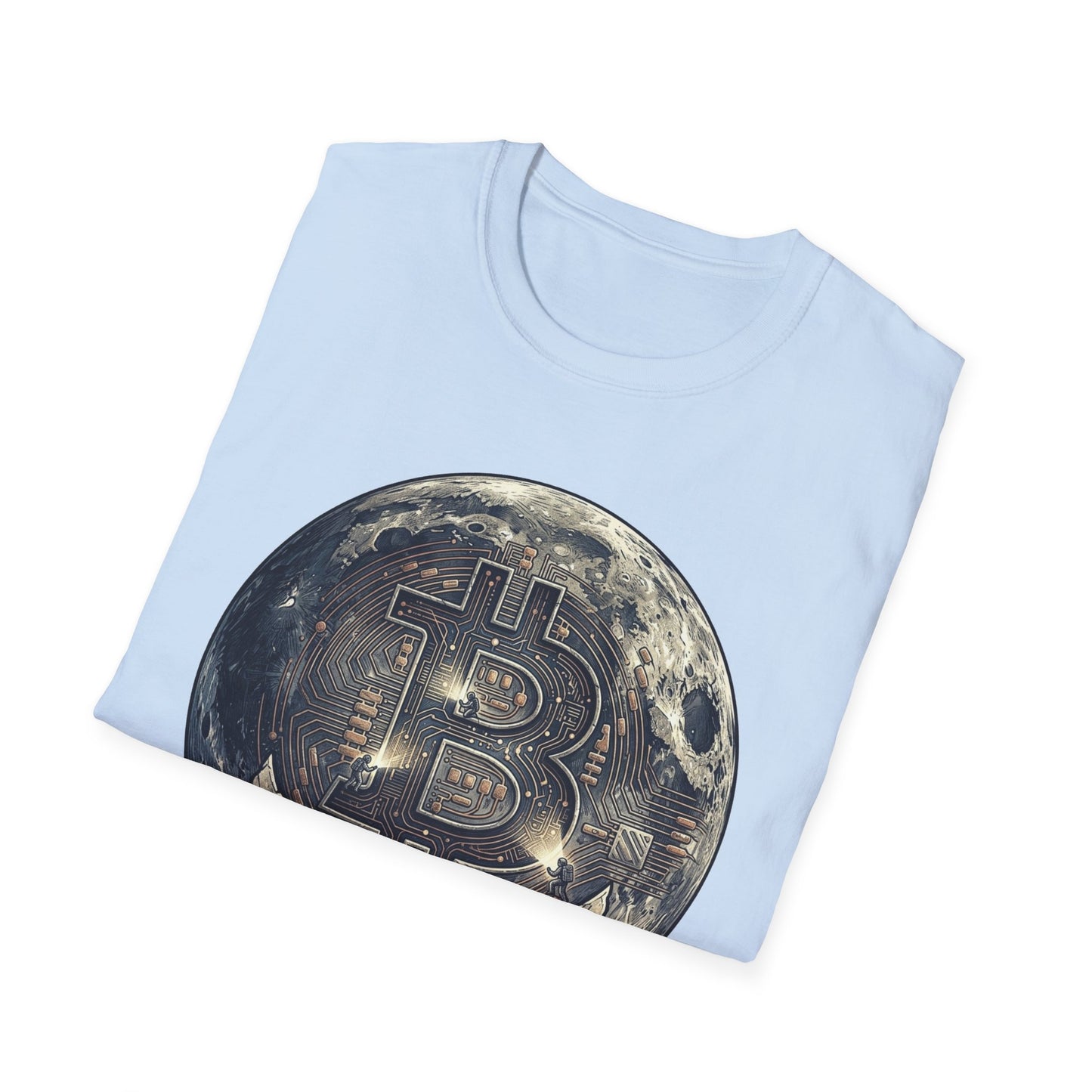 Bitcoin Moon Graphic T-Shirt — “In Crypto We Trust” Crypto Enthusiast Tee