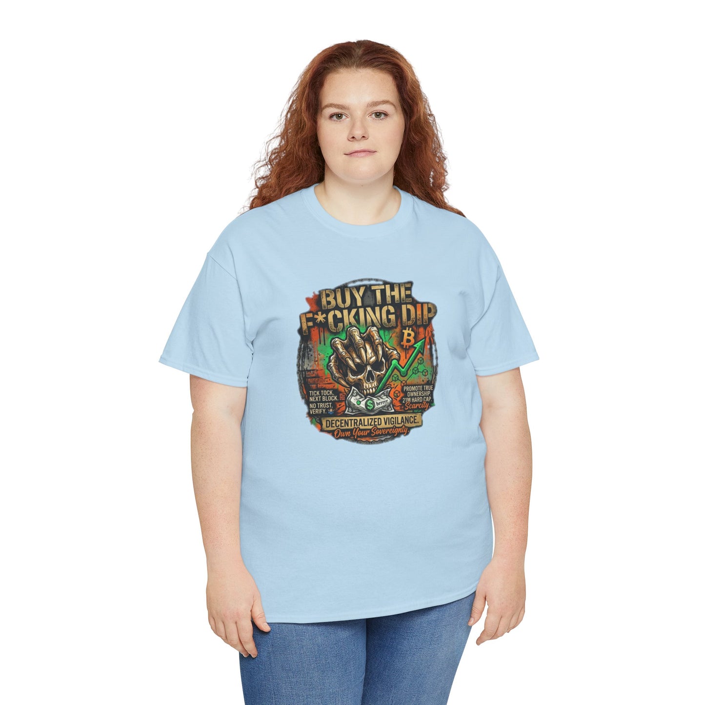 Buy The F*cking Dip Graphic Tee — Stock Market Crypto HODL Trading Shirt