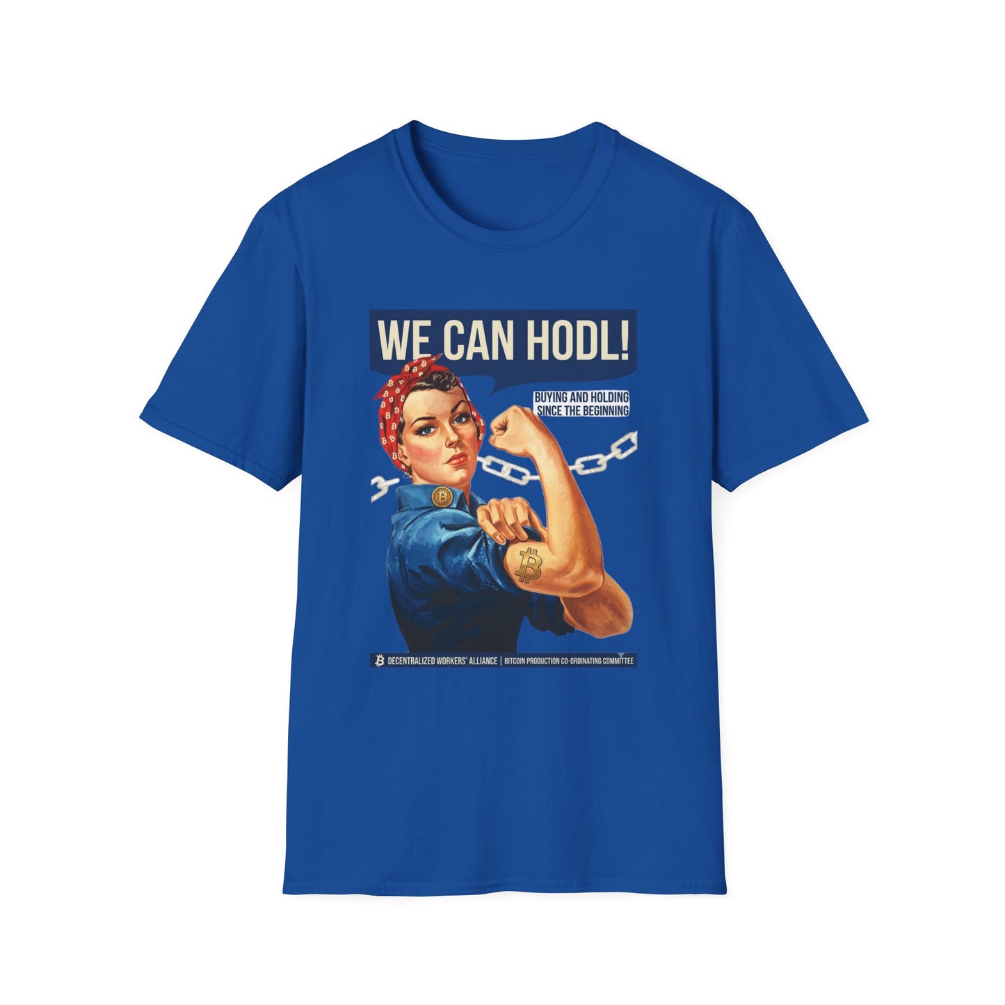 HODL Rosie T-Shirt – We Can HODL! Crypto Investor Retro Tee
