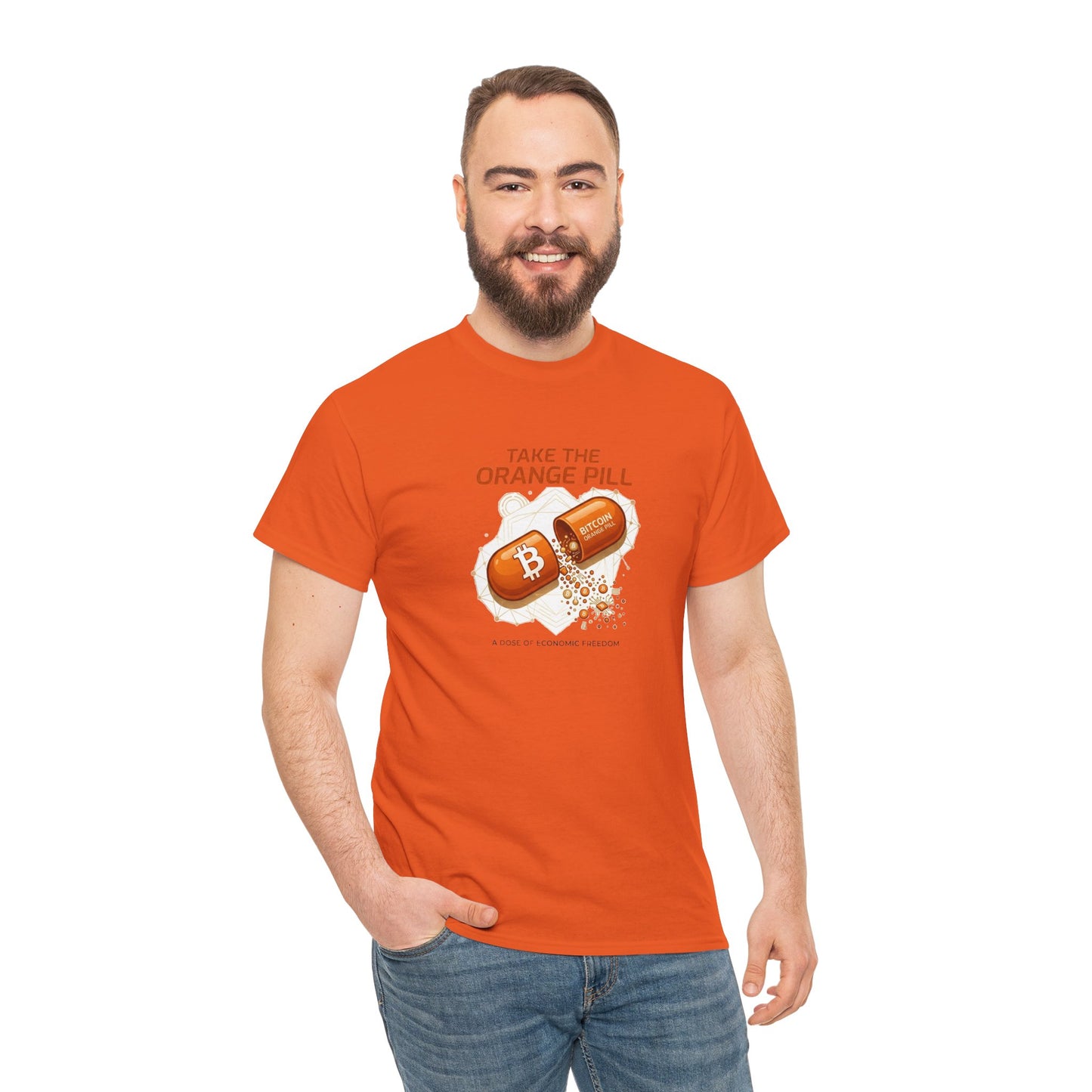 Bitcoin 'Take The Orange Pill' Graphic Tee
