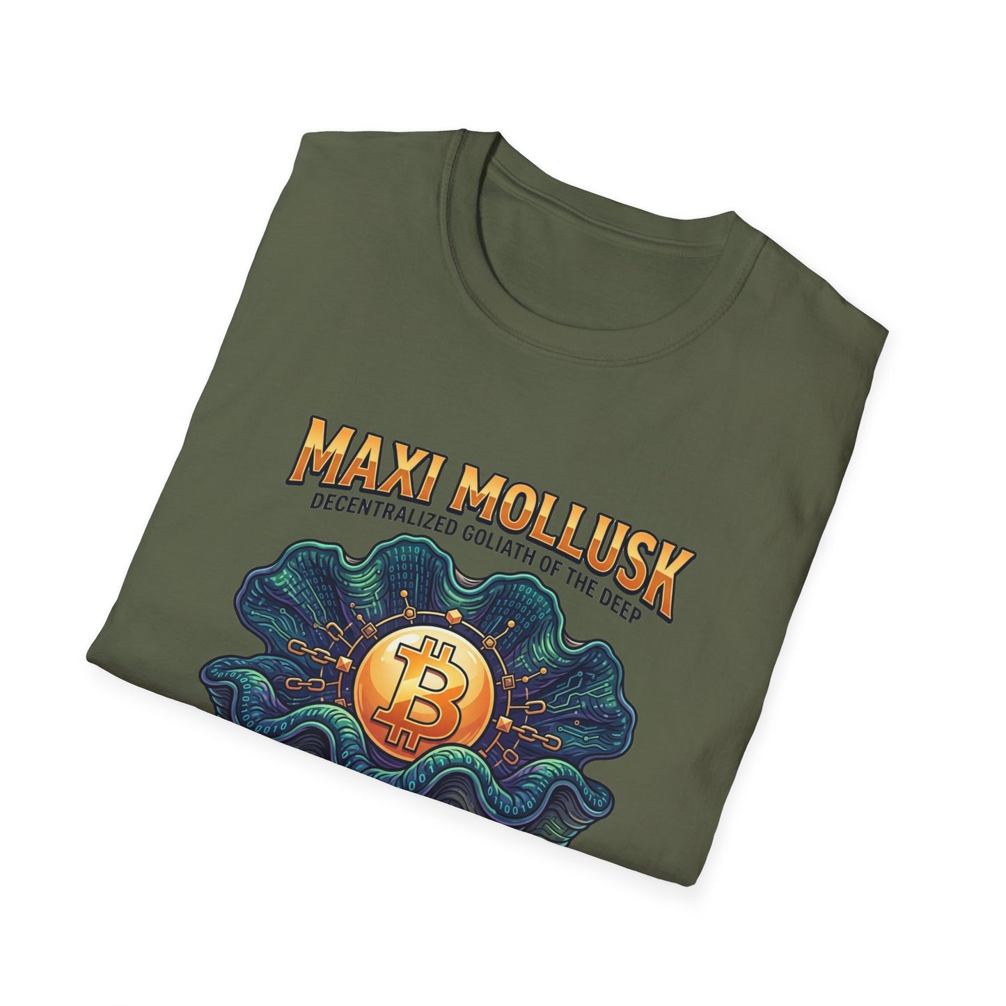 Bitcoin Pearl T-Shirt — "Maxi Mollusk" Crypto Art Tee