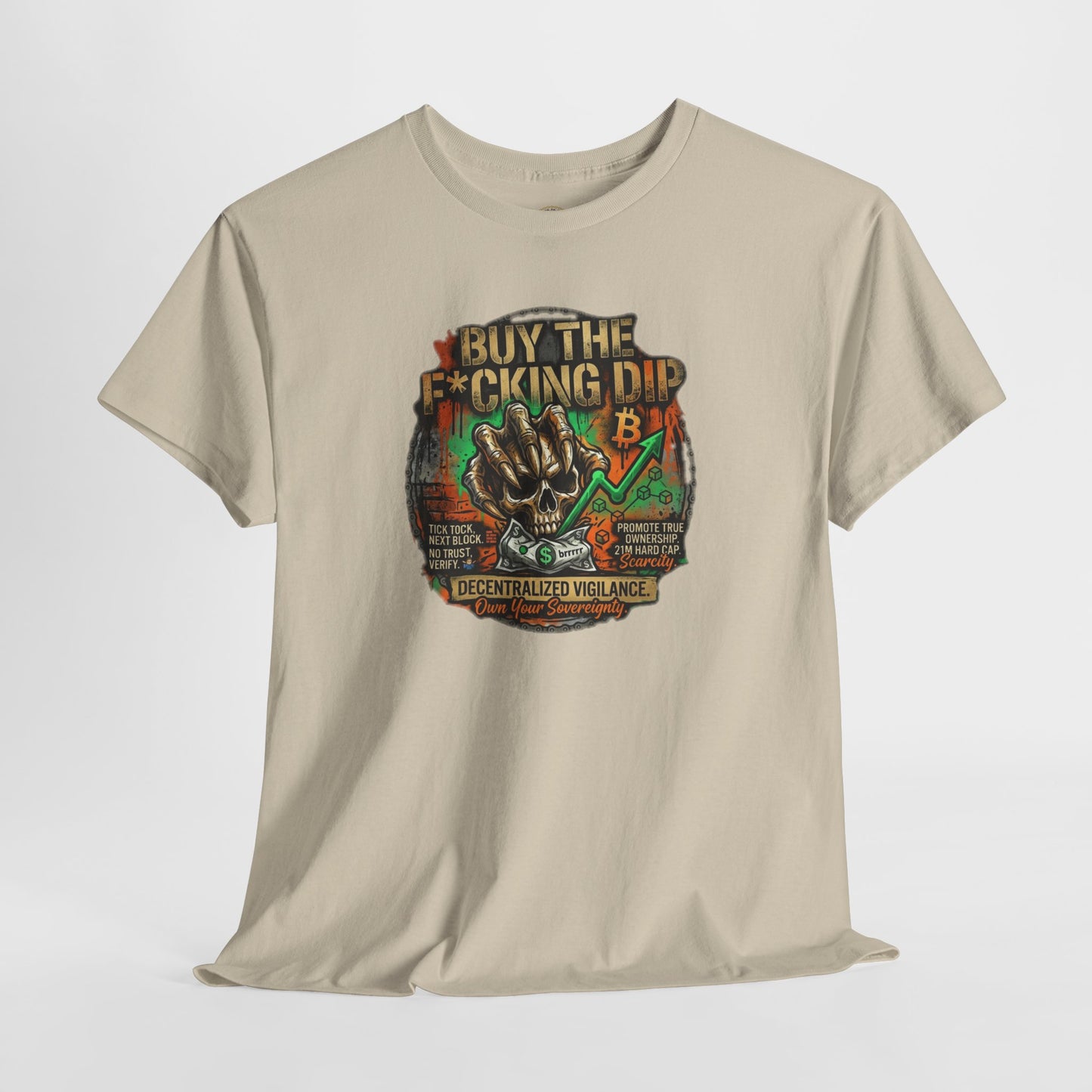 Buy The F*cking Dip Graphic Tee — Stock Market Crypto HODL Trading Shirt