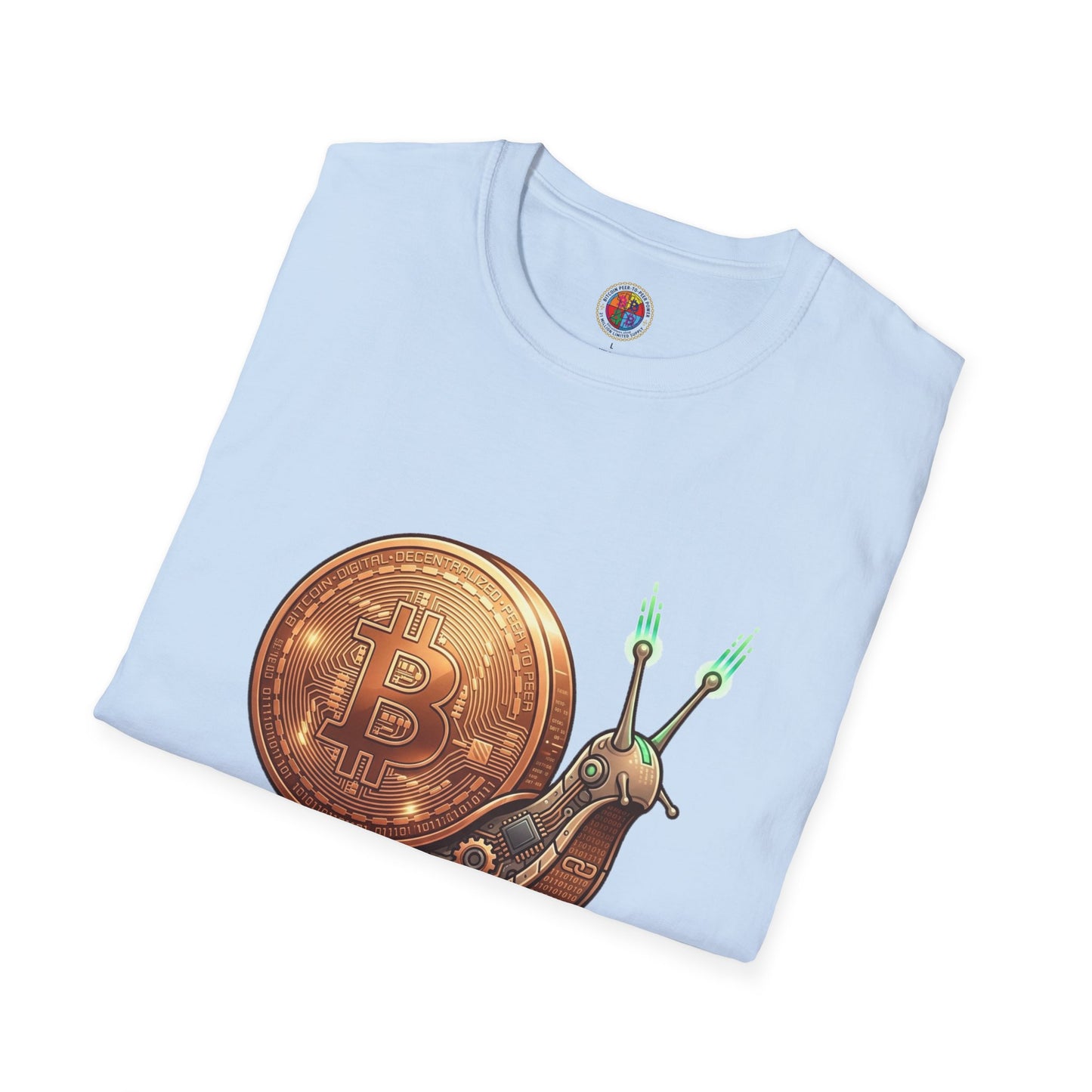 Bitcoin Snail T-Shirt — "Bitcoin Snail: The Slowest, Surest Path" Crypto Tee